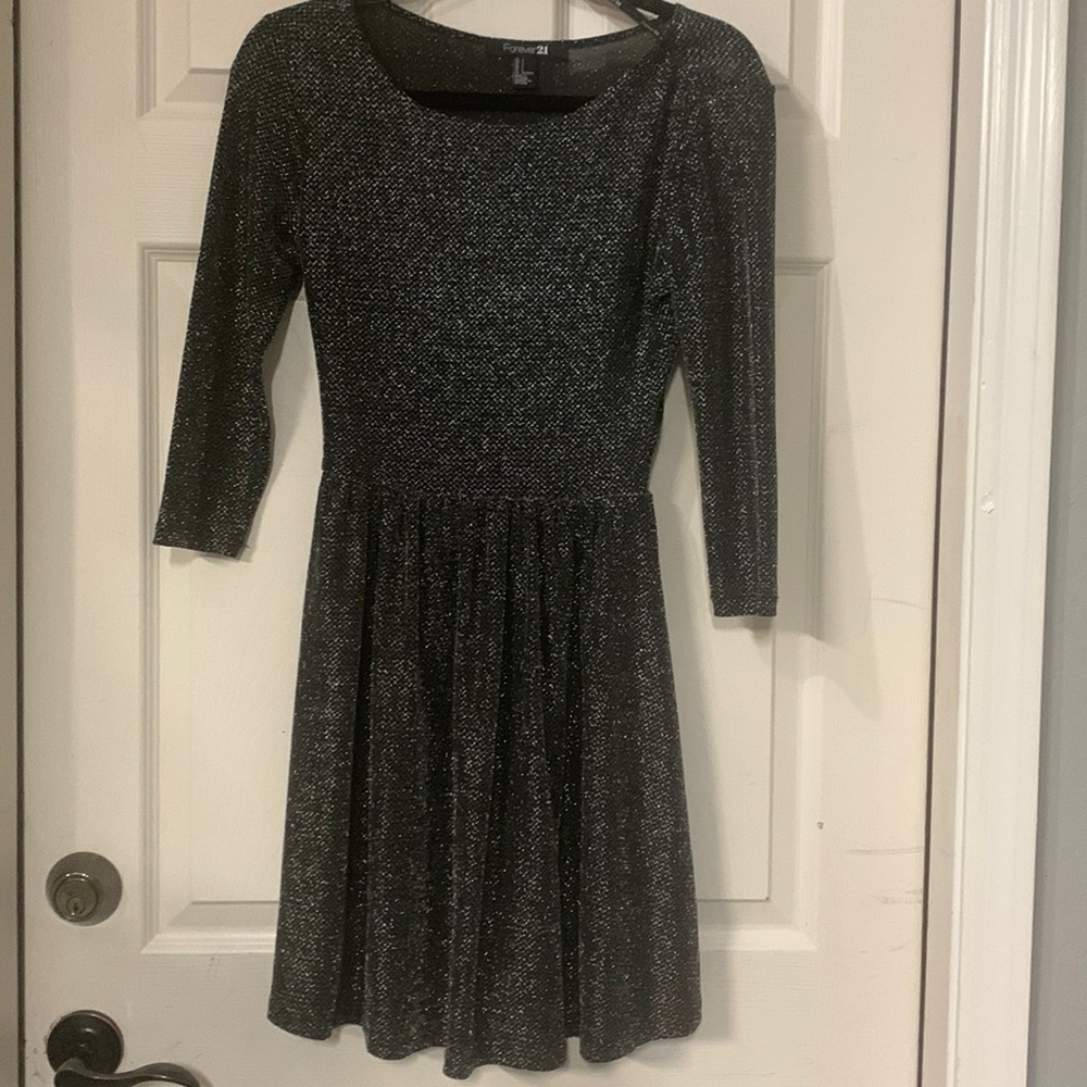 Sz. Small Forever 21 black sparkly dress
